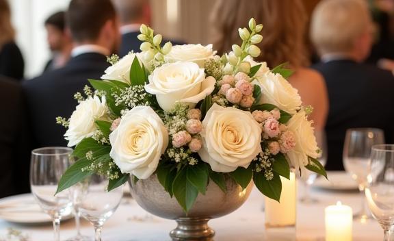 Bedrijfsfeest bloemenarrangement